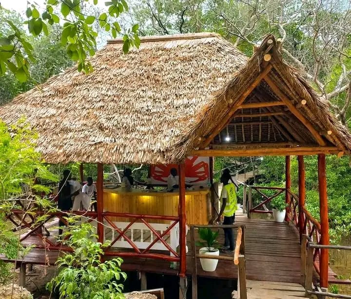 Traditional makuti roof construction process