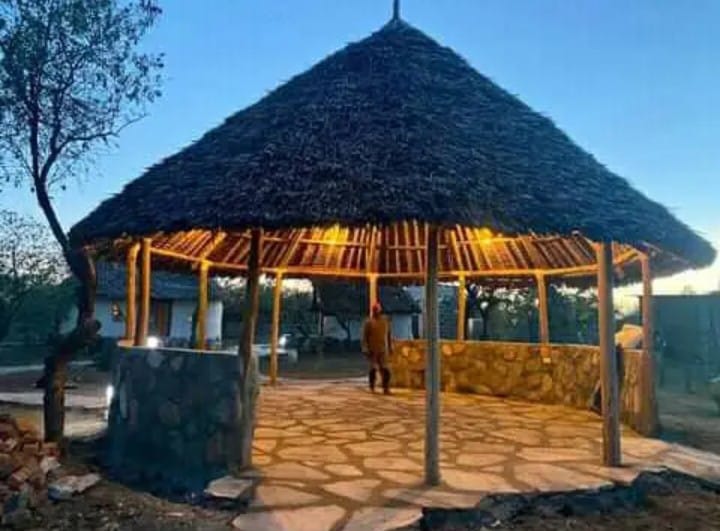 Interior view of makuti roof showing natural cooling