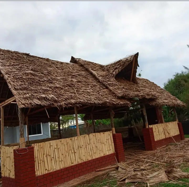 New house with makuti roof